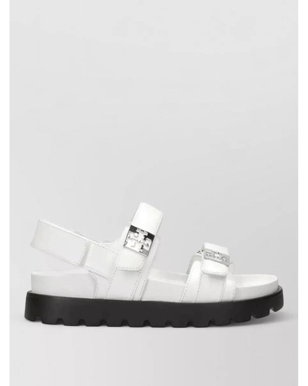 Tory Burch White Leather Sport Sandals