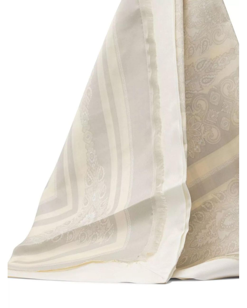Etro Natural Silk Printed Scarf
