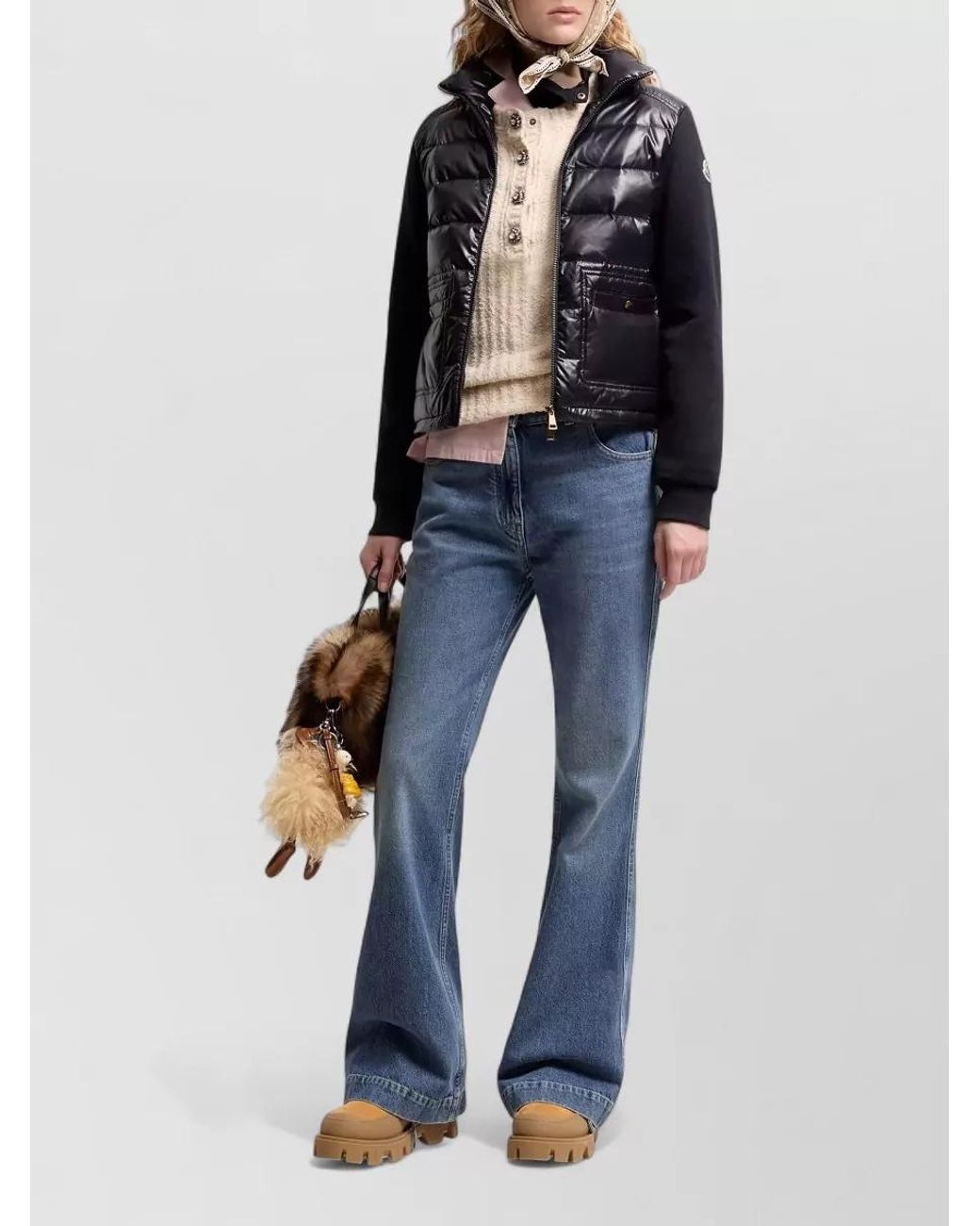 Moncler Black Down Quilted Puffer Jacket