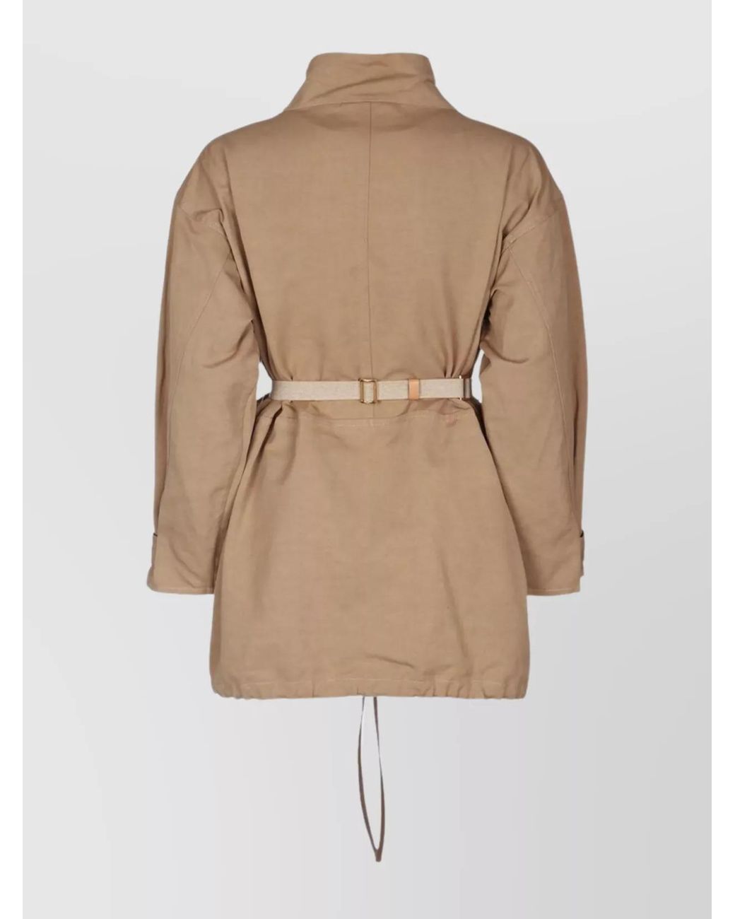Prada Natural Linen-Blend Dress