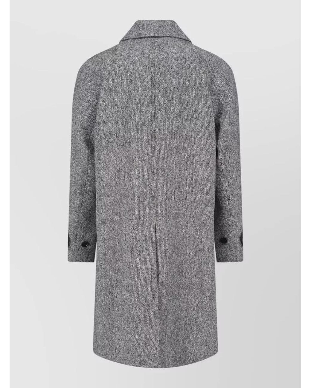 Lardini Gray Single Breasted Coat for men