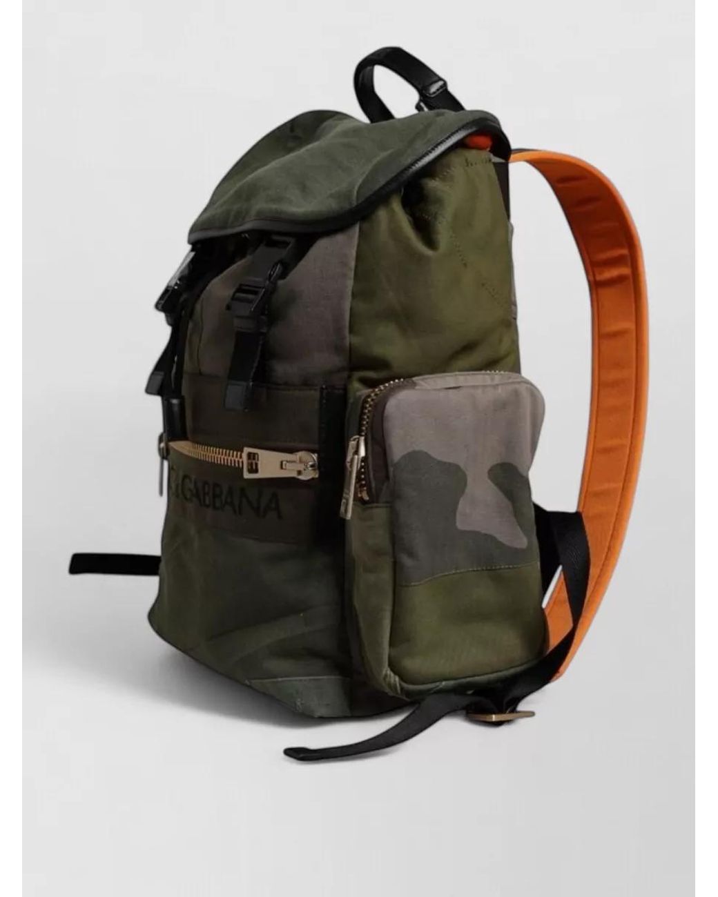 Dolce & Gabbana Black Patchwork Canvas Backpack for men