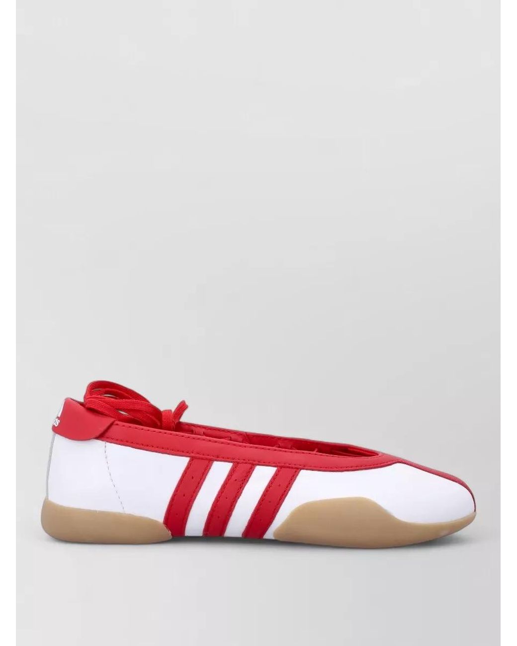 Adidas Originals Red Leather Low-Top Sneakers