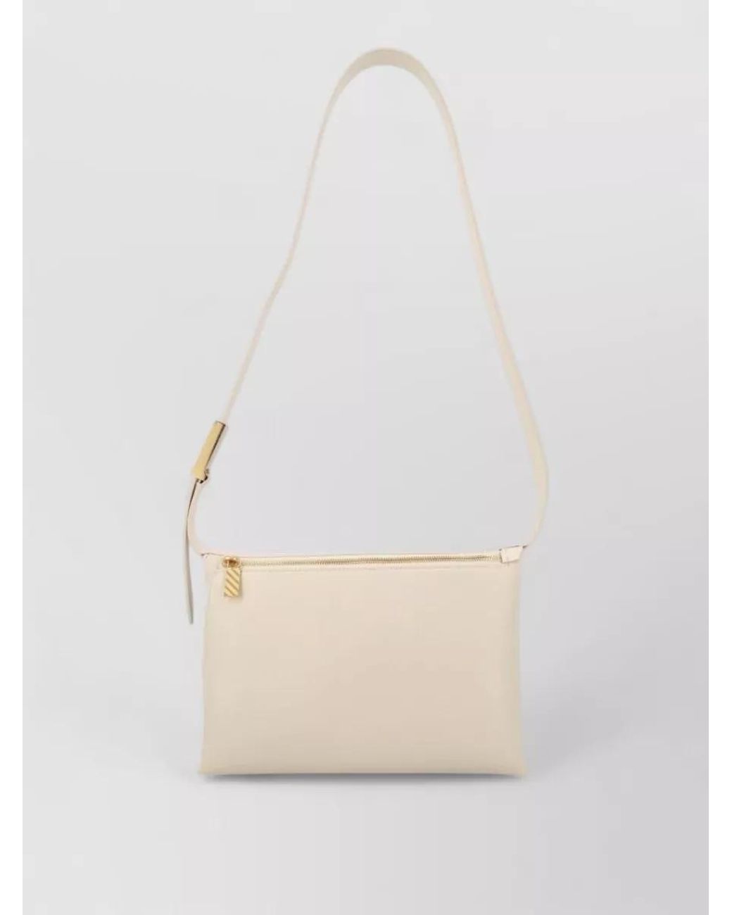 Off-White c/o Virgil Abloh White Calf Leather Cross-Body Bag