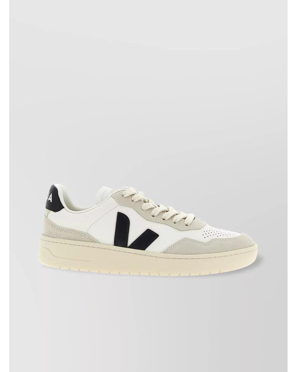Veja Metallic Leather Low-Top Sneakers for men