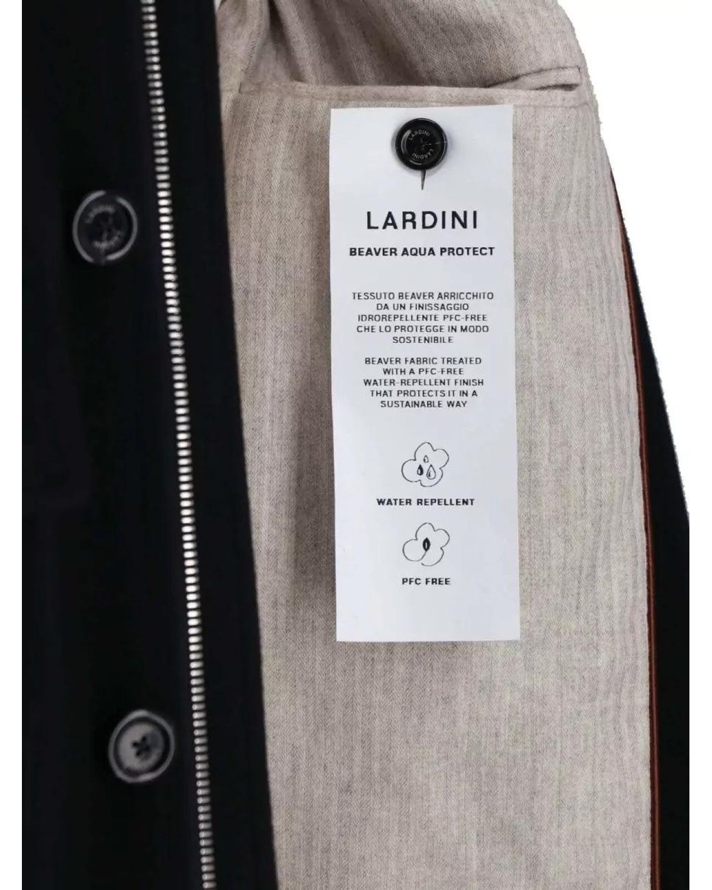 Lardini Blue Cashmere Single Breasted Coat for men
