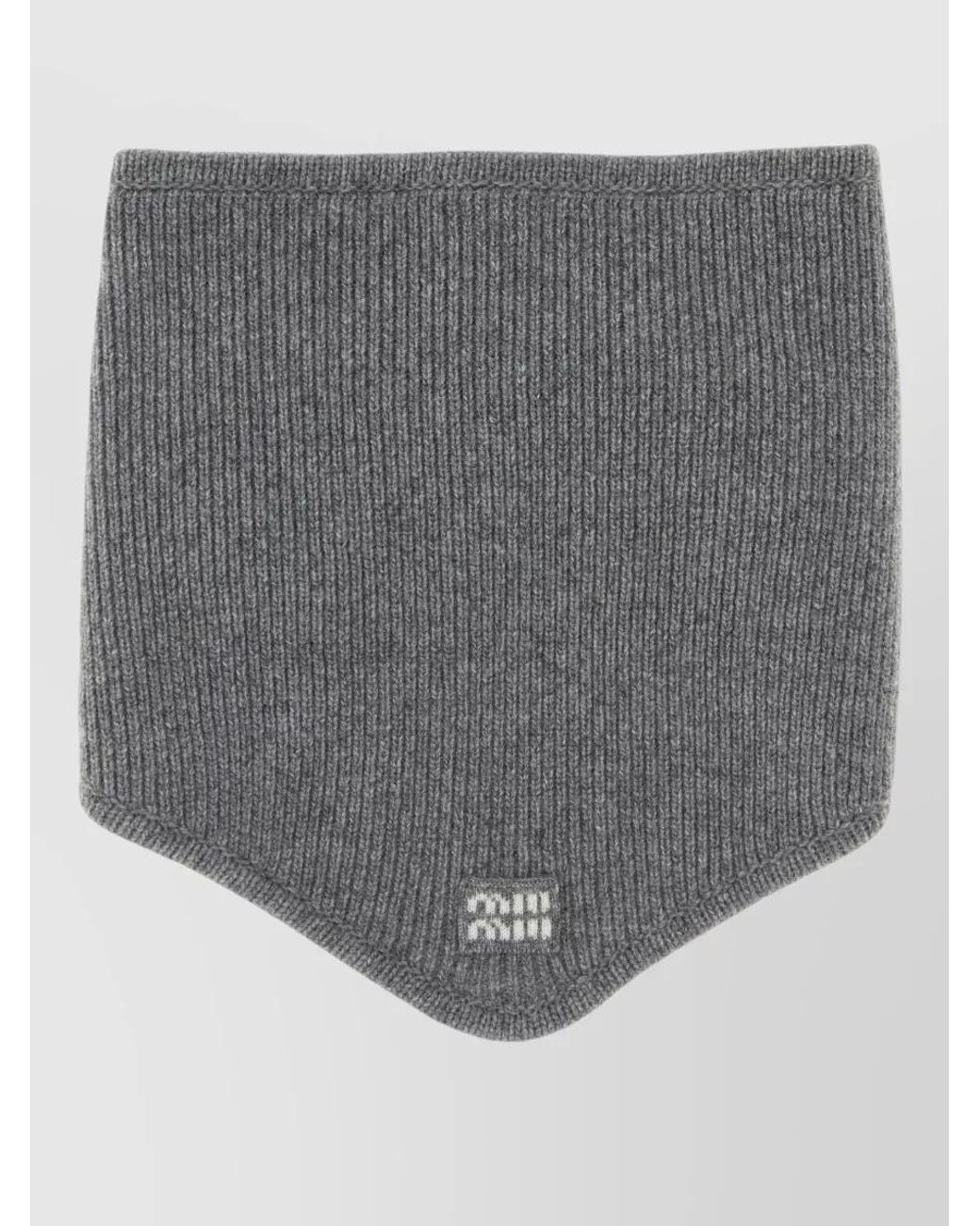 Miu Miu Gray Cashmere Beanie