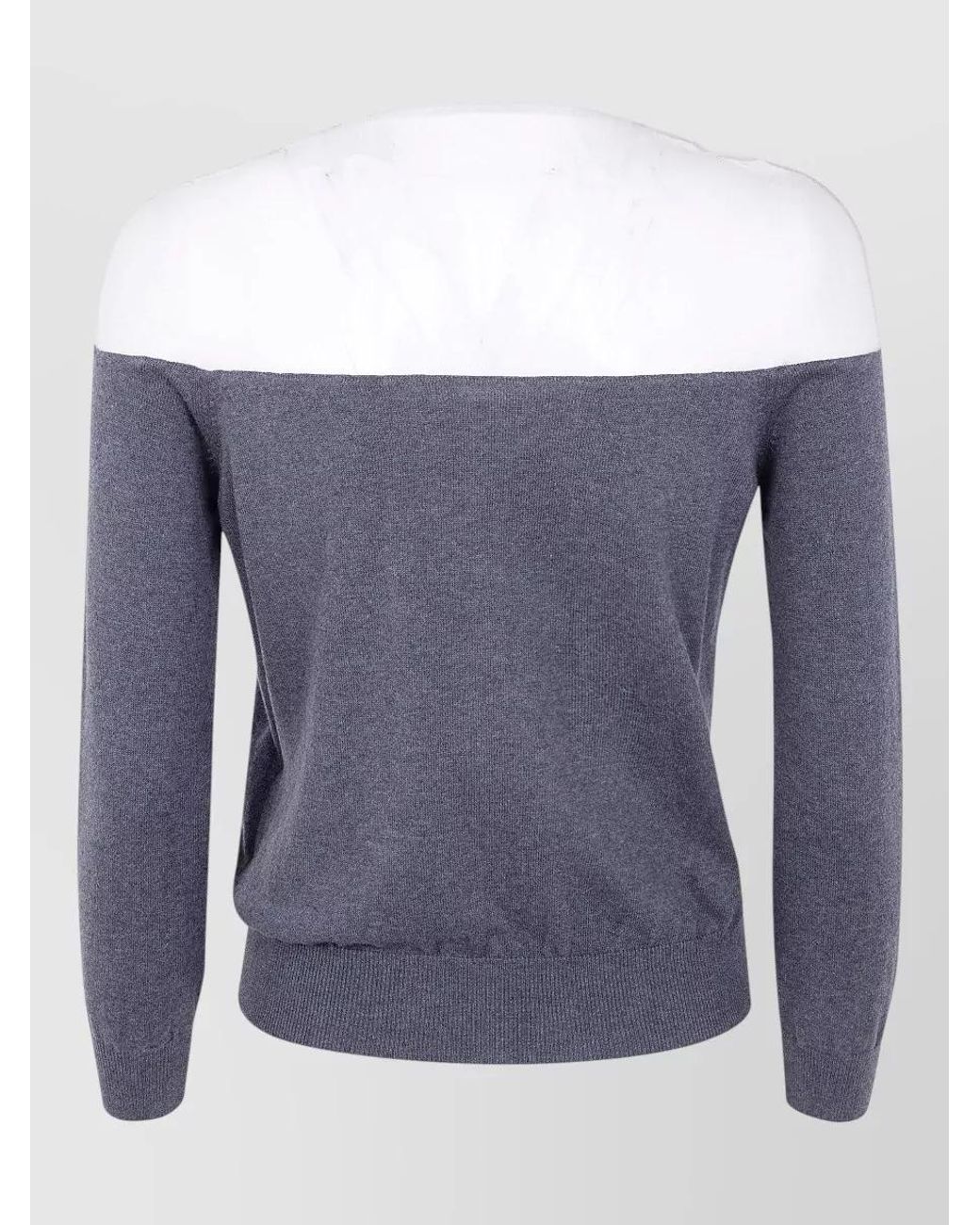 MM6 by Maison Margiela Blue Cutout Cotton Cardigan