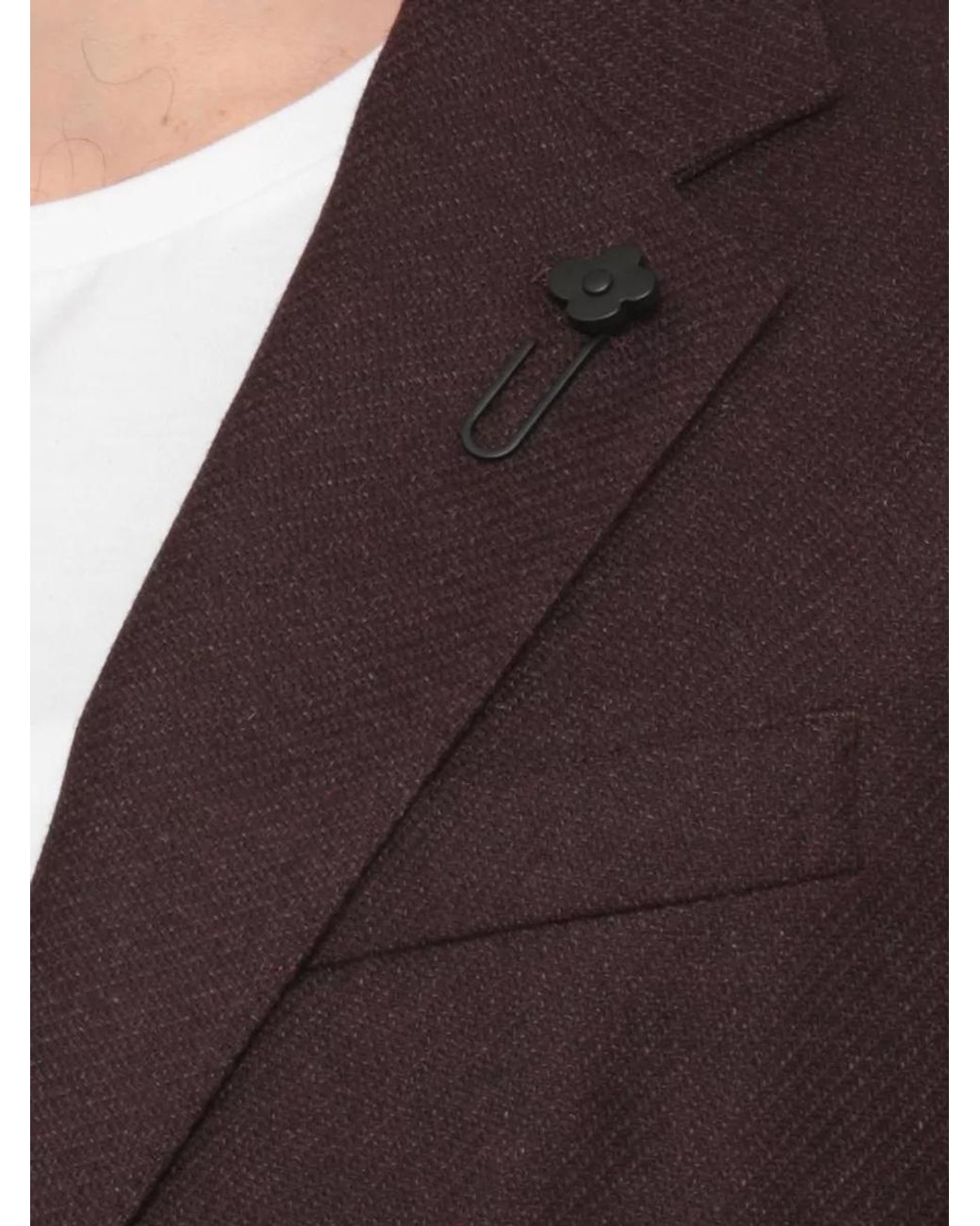 Lardini Brown Cashmere Blend Single-Breasted Suit Jacket for men