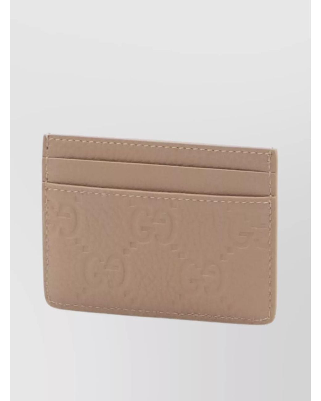 Gucci Natural Leather Card Holder