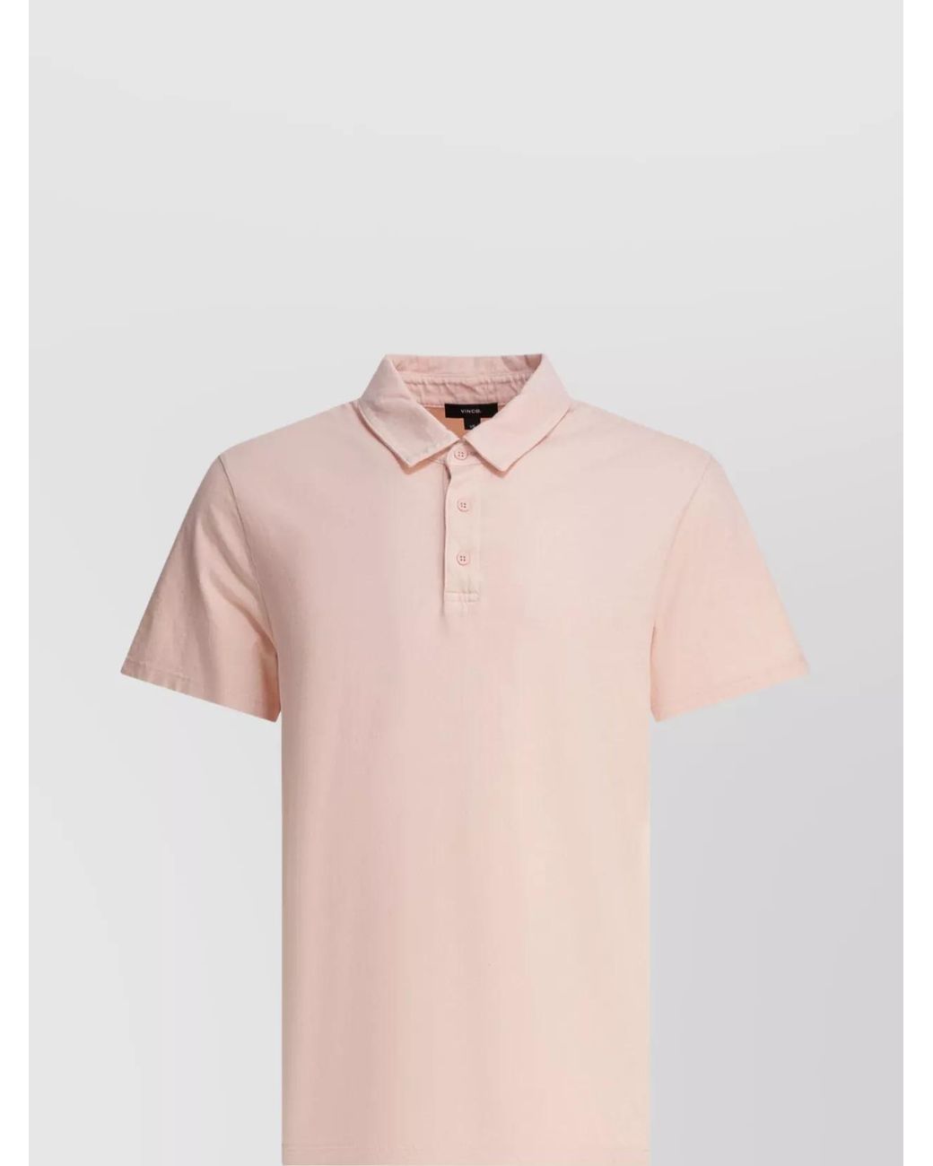 Vince Pink Cotton Polo Shirt for men