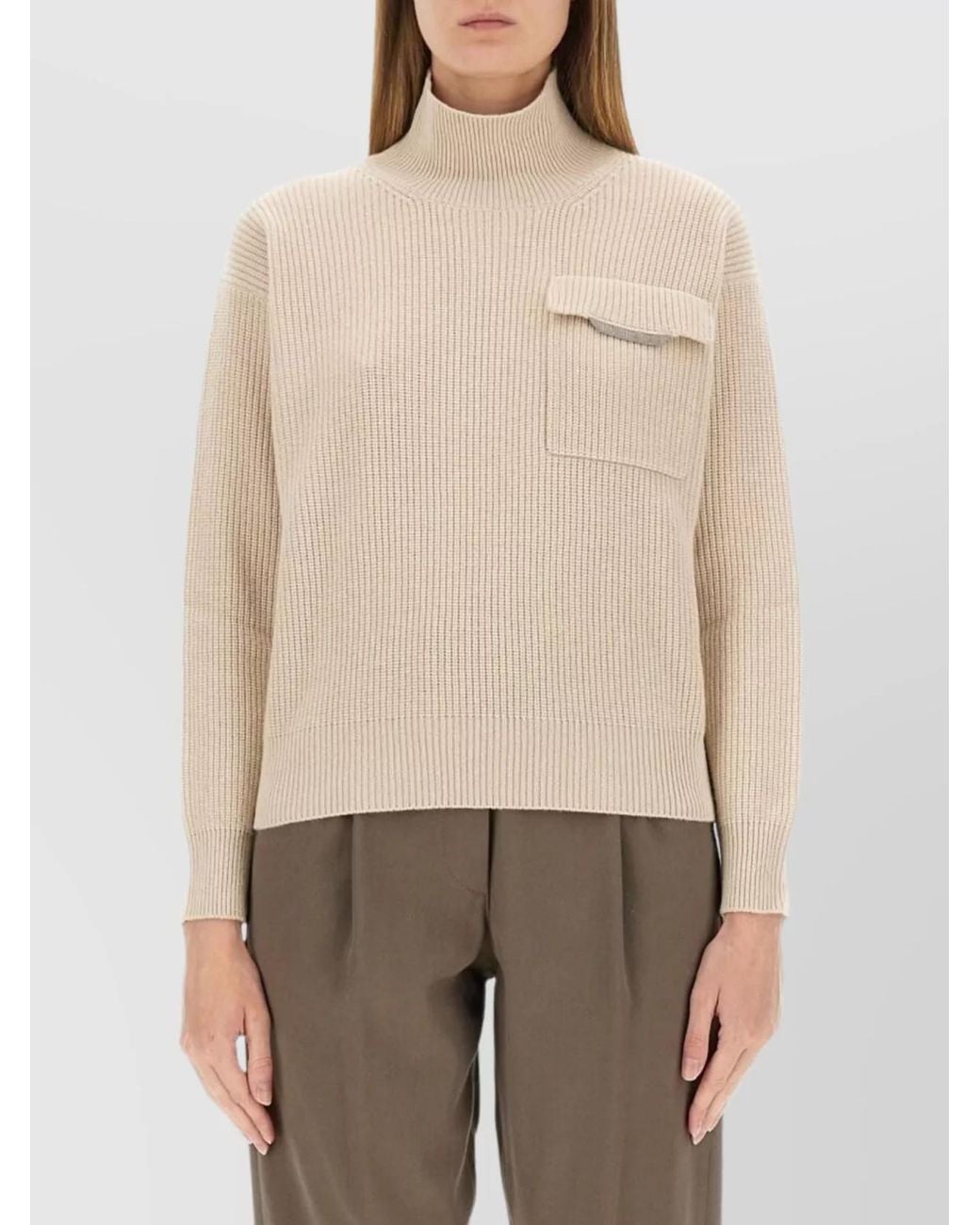 Brunello Cucinelli Natural Cashmere Regular-Fit Jumper