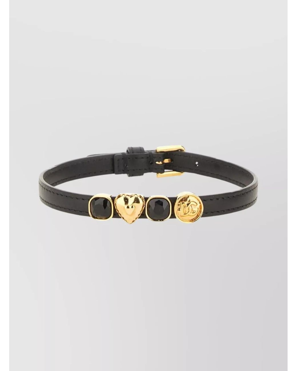 Dolce & Gabbana Multicolor Leather Choker