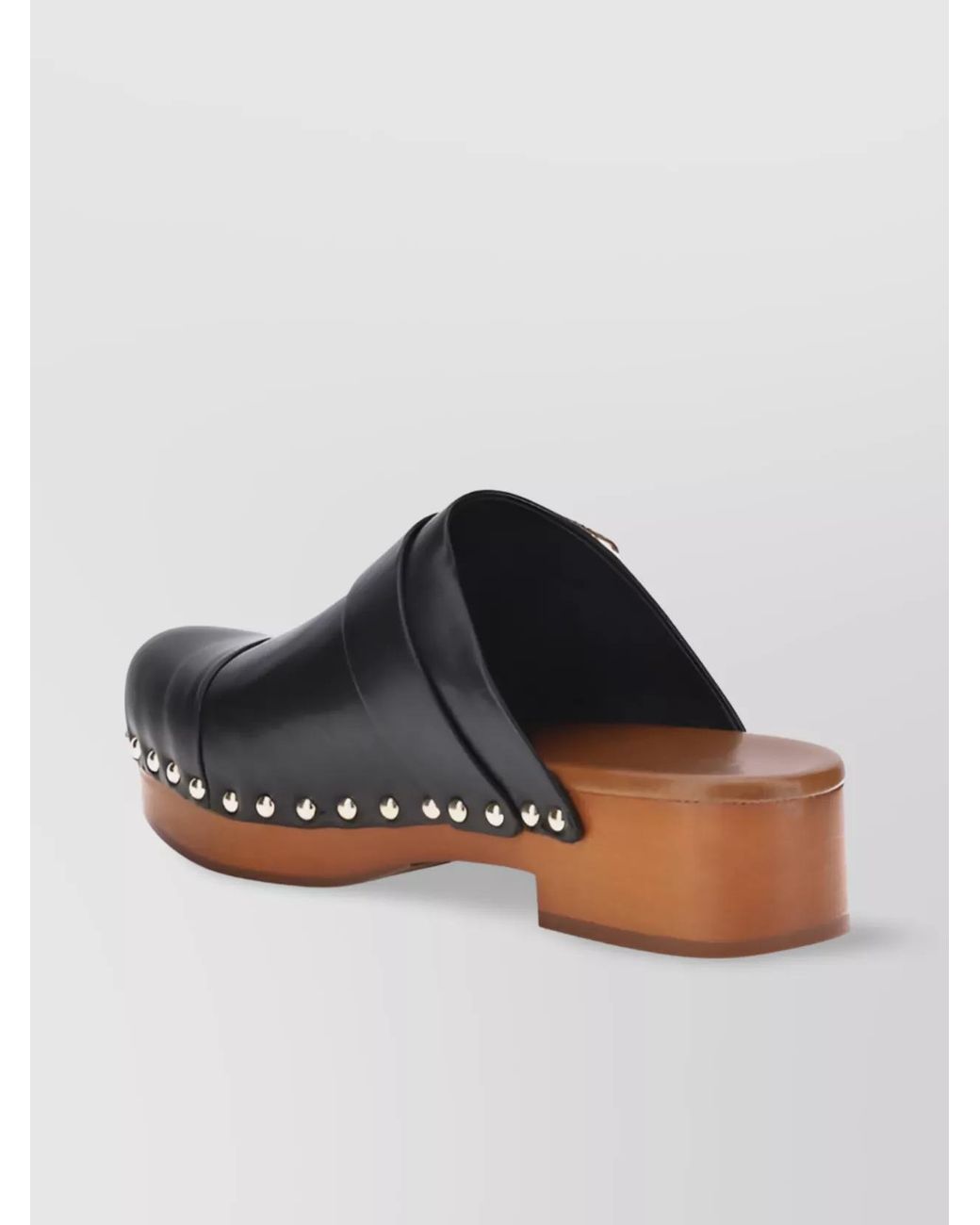 Chloé Black Leather Jeannette Mules
