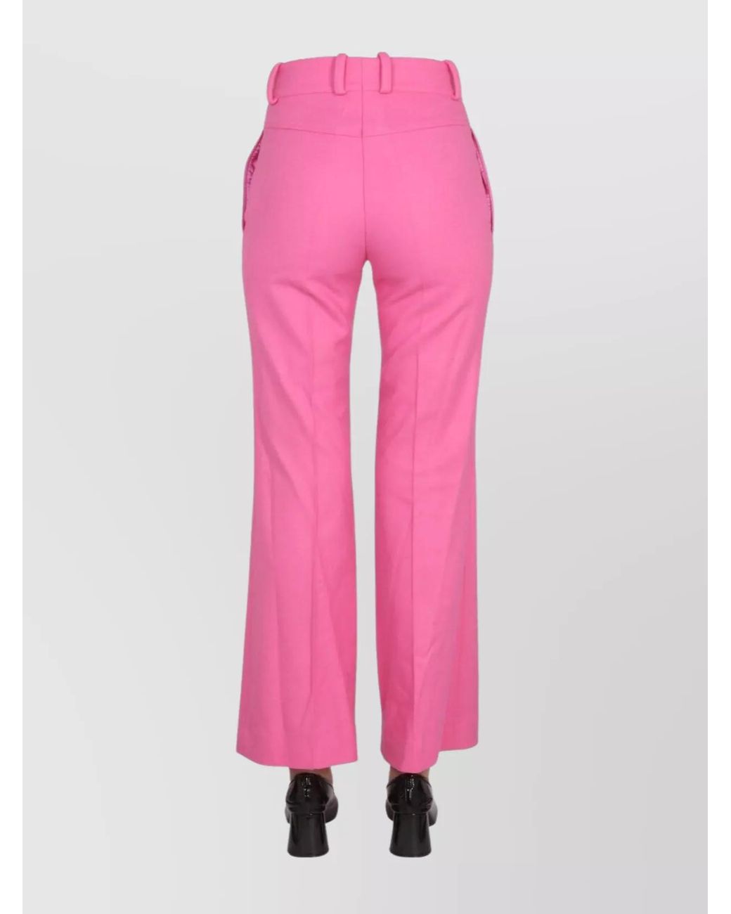 Patou Pink Flared Tailored Trousers