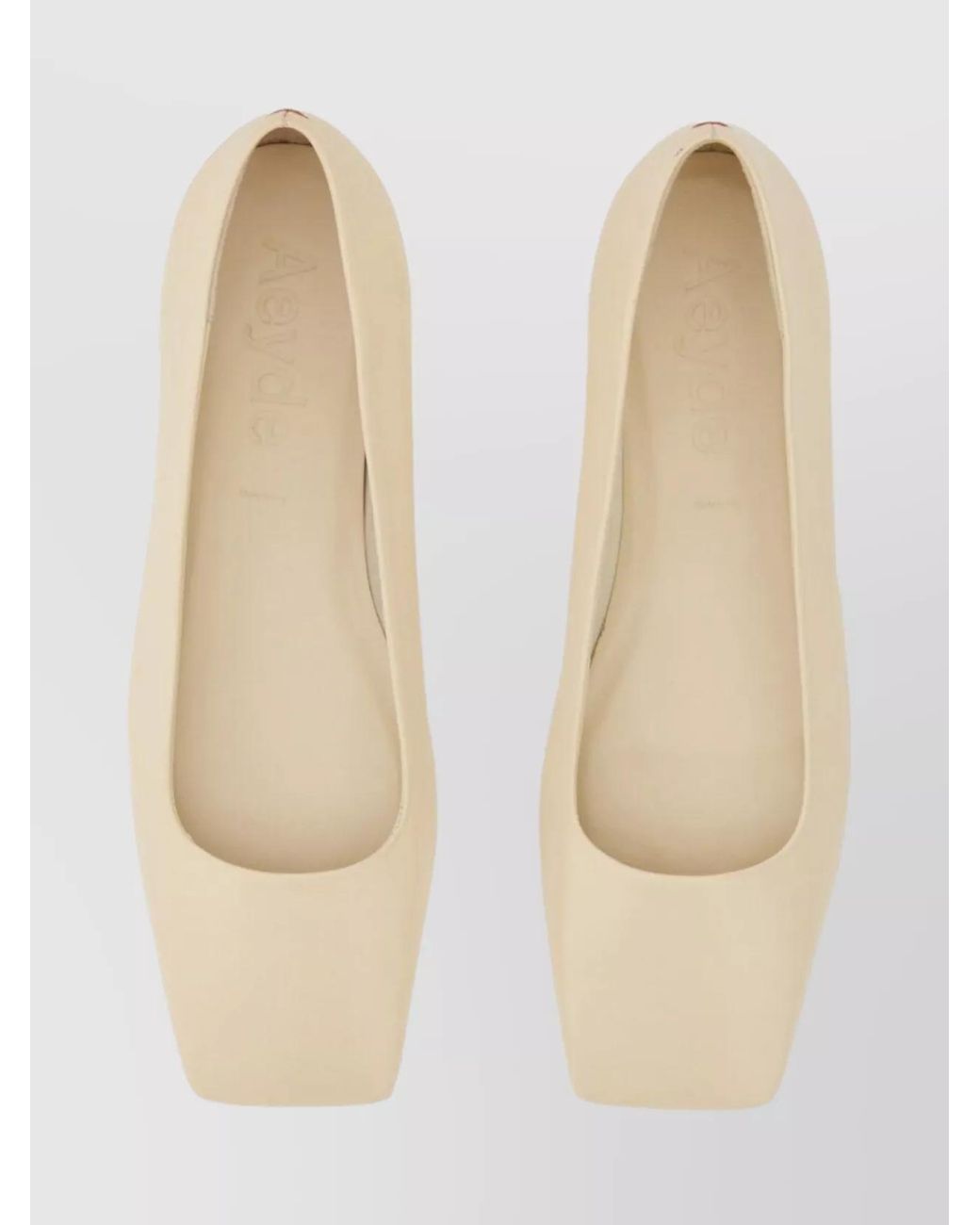 Aeyde Natural Leather Ballerina Shoes