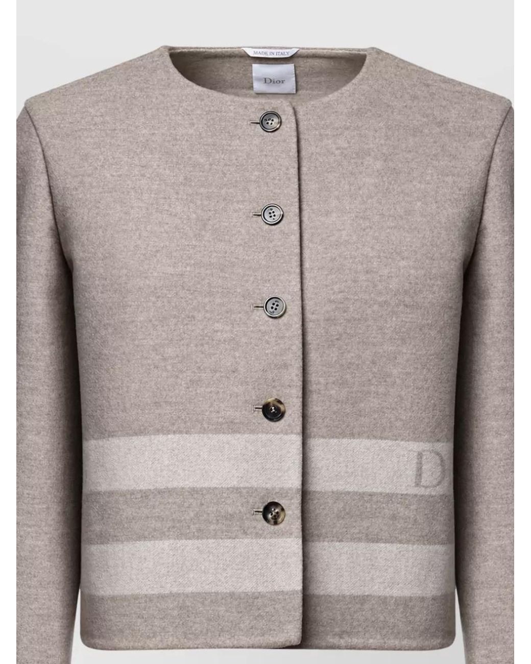 Dior Gray Single Breasted Coat