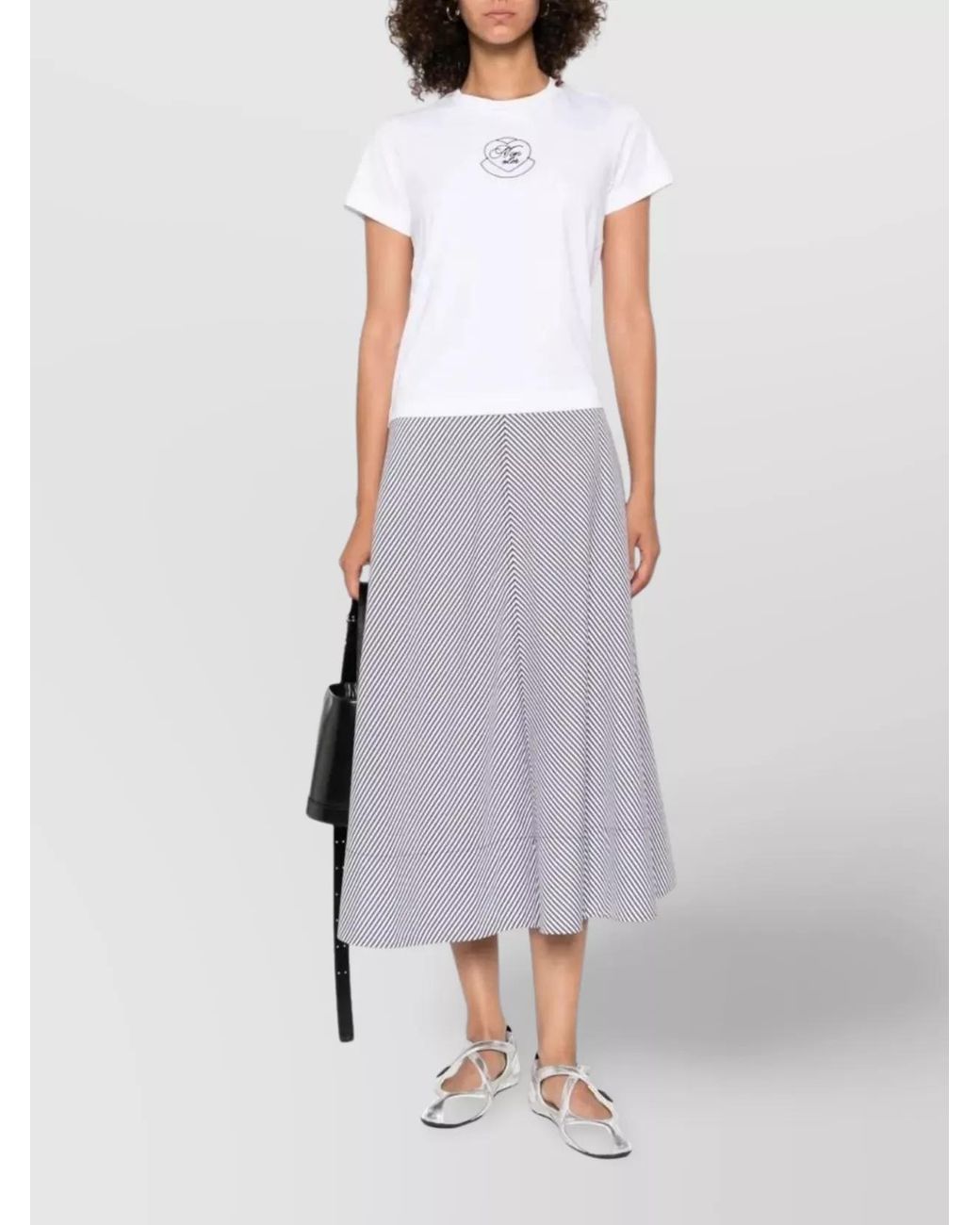Moncler White Cotton Short-Sleeve Crew-Neck T-Shirt