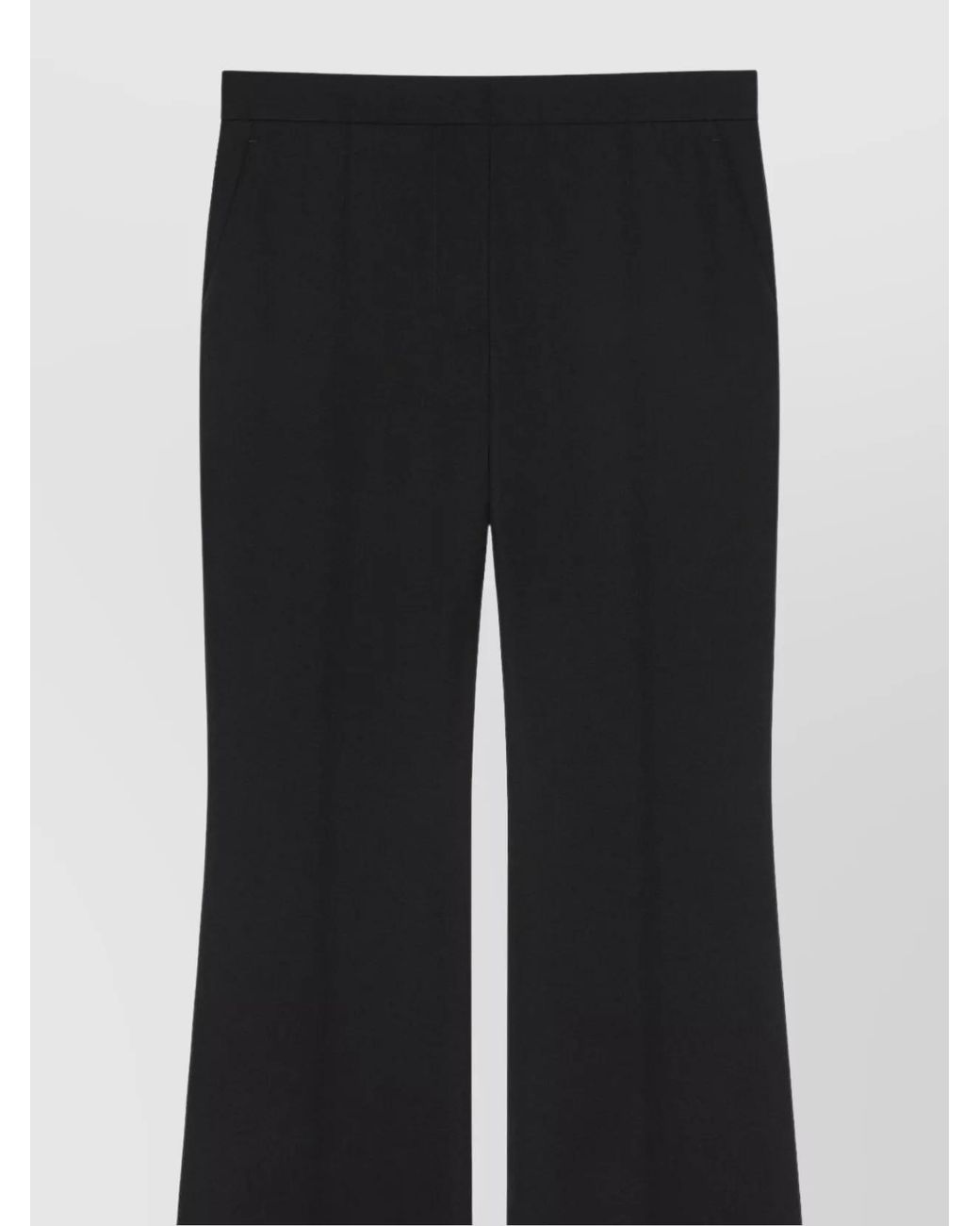 Givenchy Black Wool Bootcut Tailored Trousers
