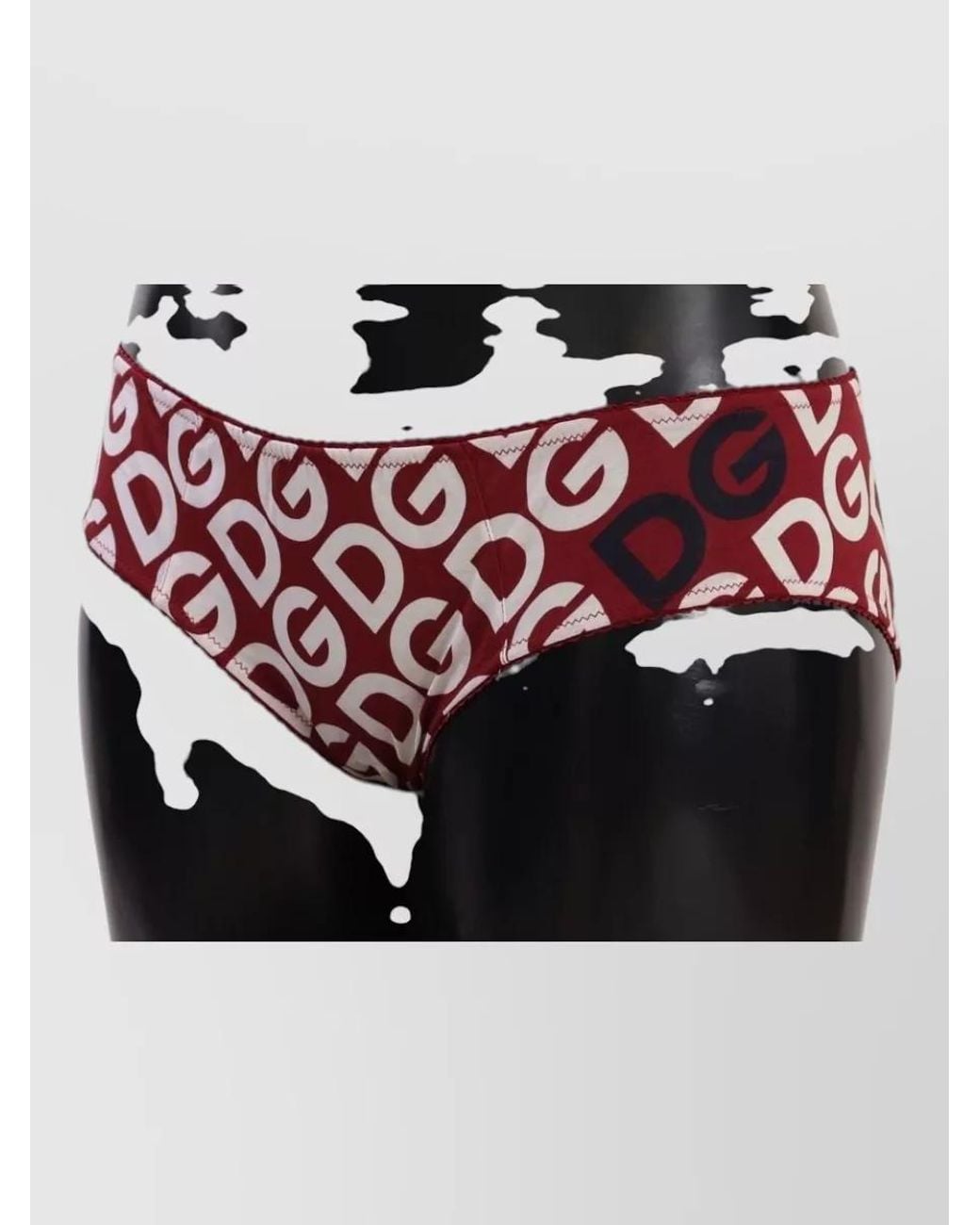 Dolce & Gabbana Pink Silk Zebra Print Lace Trim Briefs