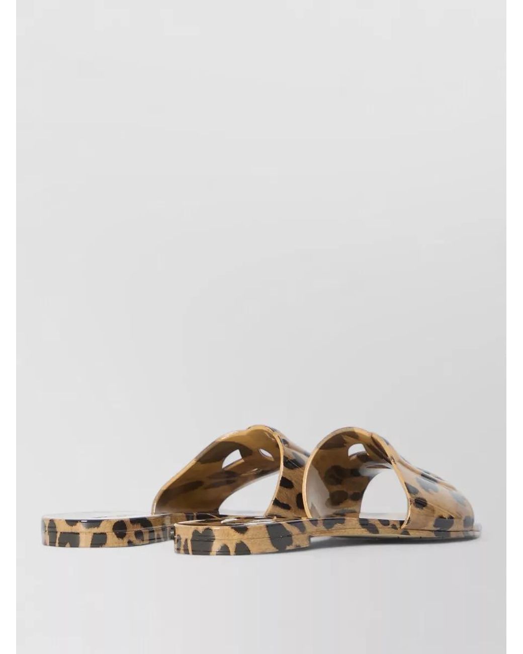 Dolce & Gabbana Multicolor Logo-Cutout Rubber Slides