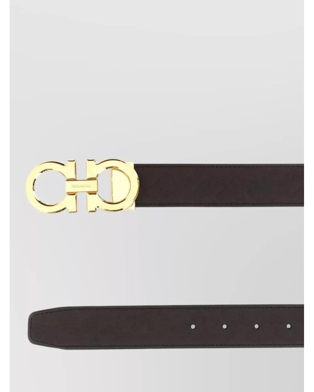 Ferragamo Multicolor Leather Reversible Belt for men