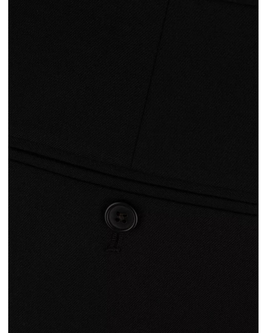 Céline Black Wool Straight-Leg Trousers for men