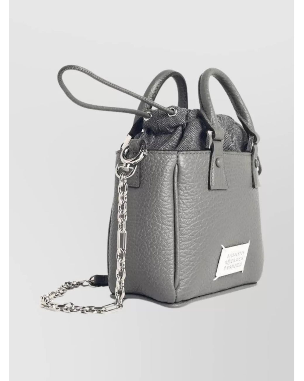Maison Margiela Gray 5Ac Leather Tote Bag
