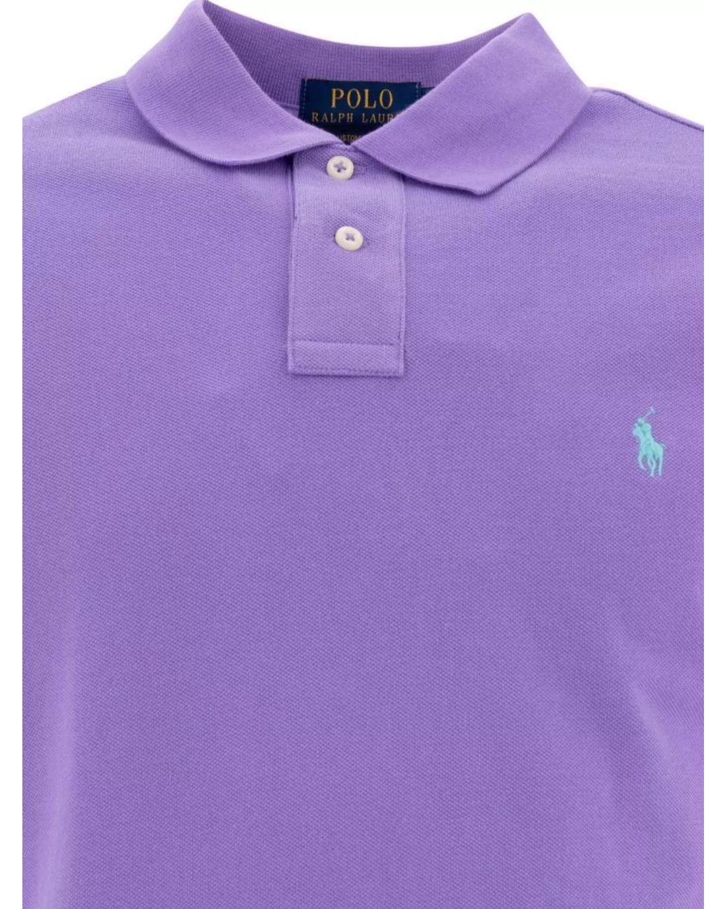 Polo Ralph Lauren Purple Cotton Piqué Short-Sleeve Polo Shirt for men