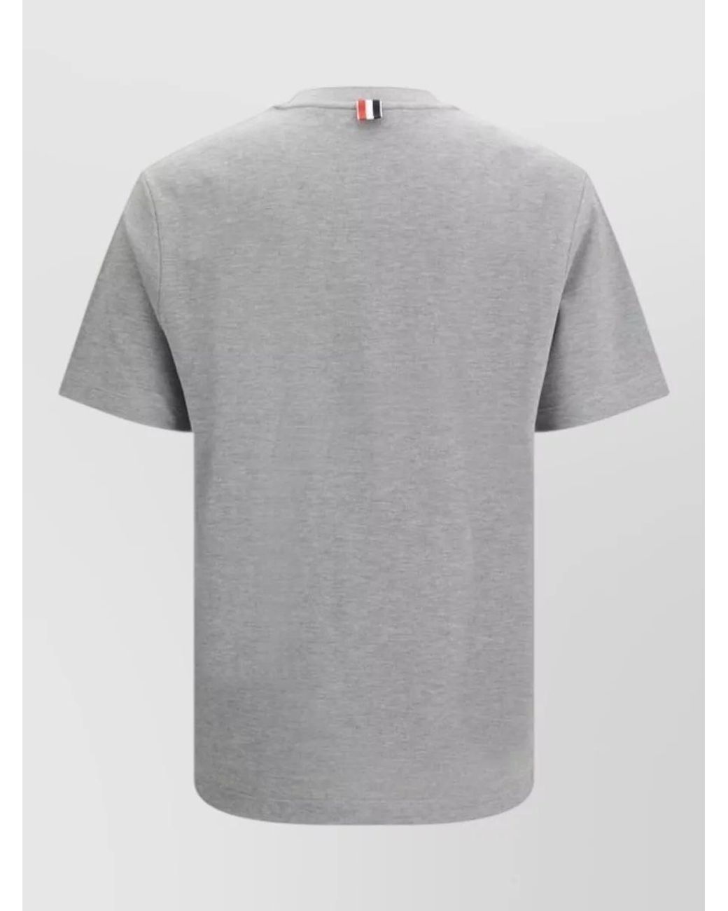 Thom Browne Gray Cotton T-Shirt for men