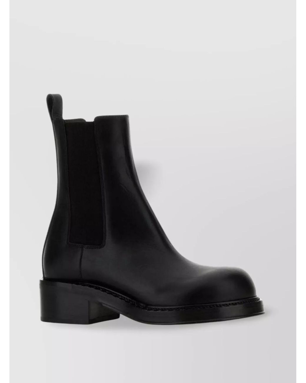 Bottega Veneta Black Leather Cliff Ankle Boots