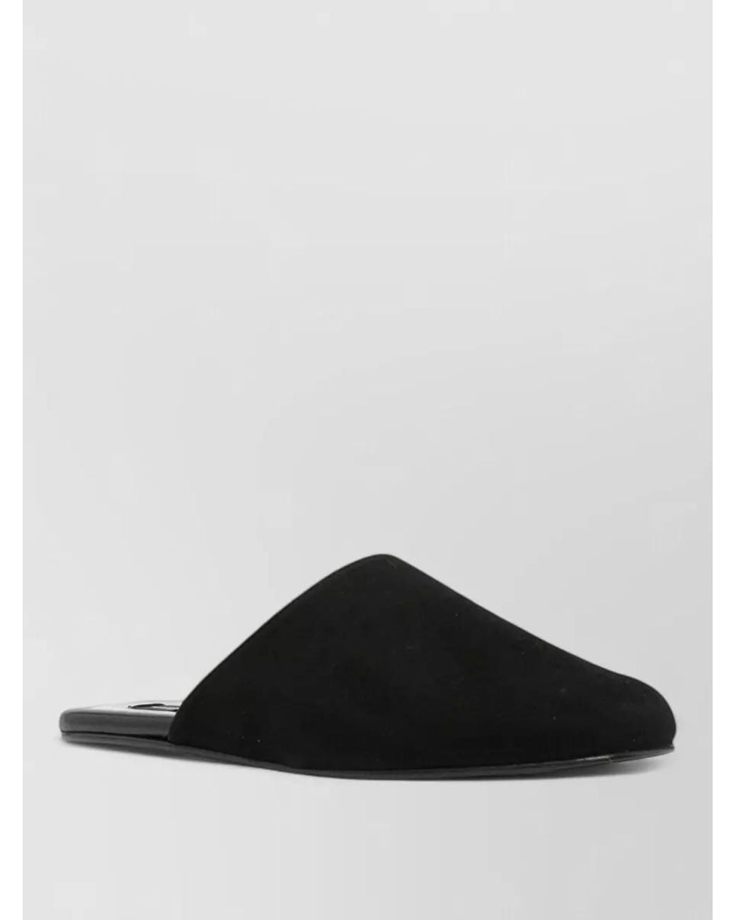 Manebí Black Leather Slippers