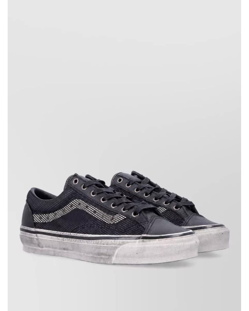 Vans Blue Studded Canvas Lace-Up Sneakers