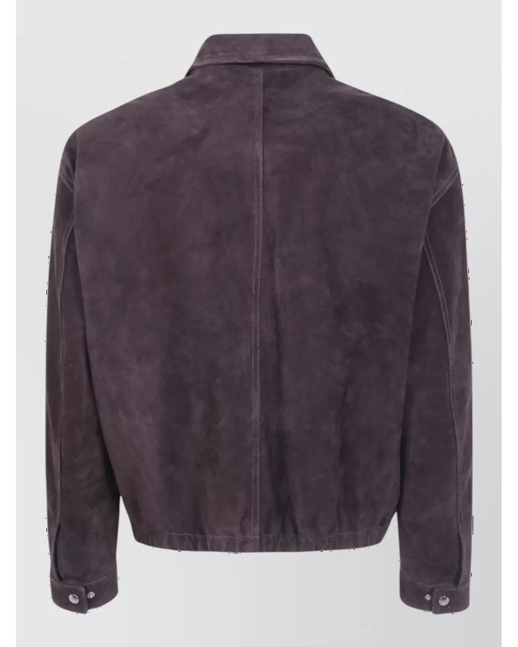 Giorgio Brato Purple Leather Jacket for men