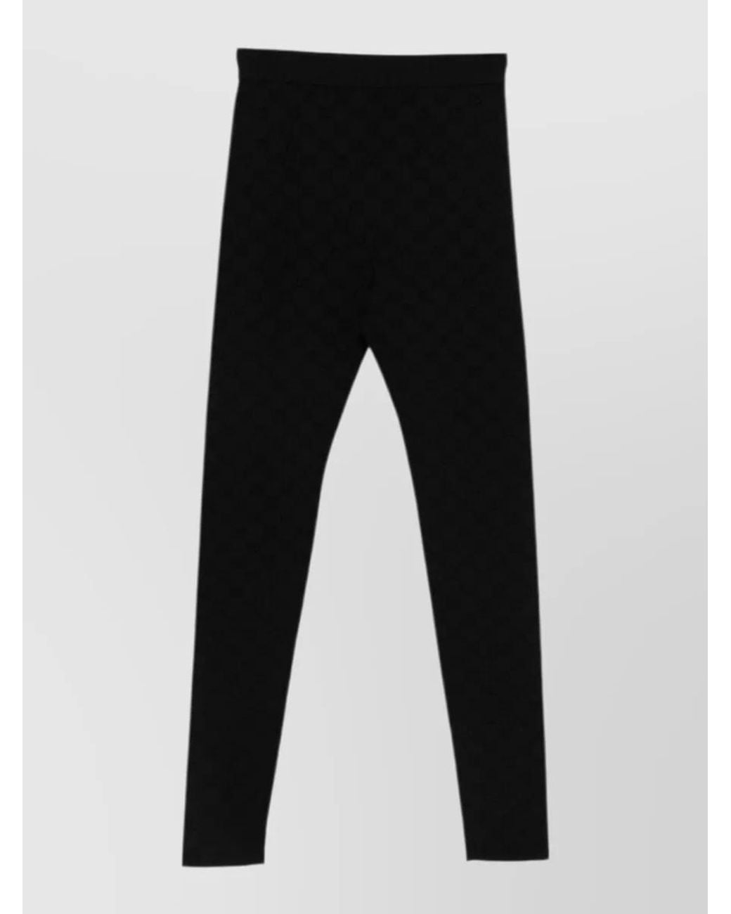 Gucci Black Jacquard Logo Leggings