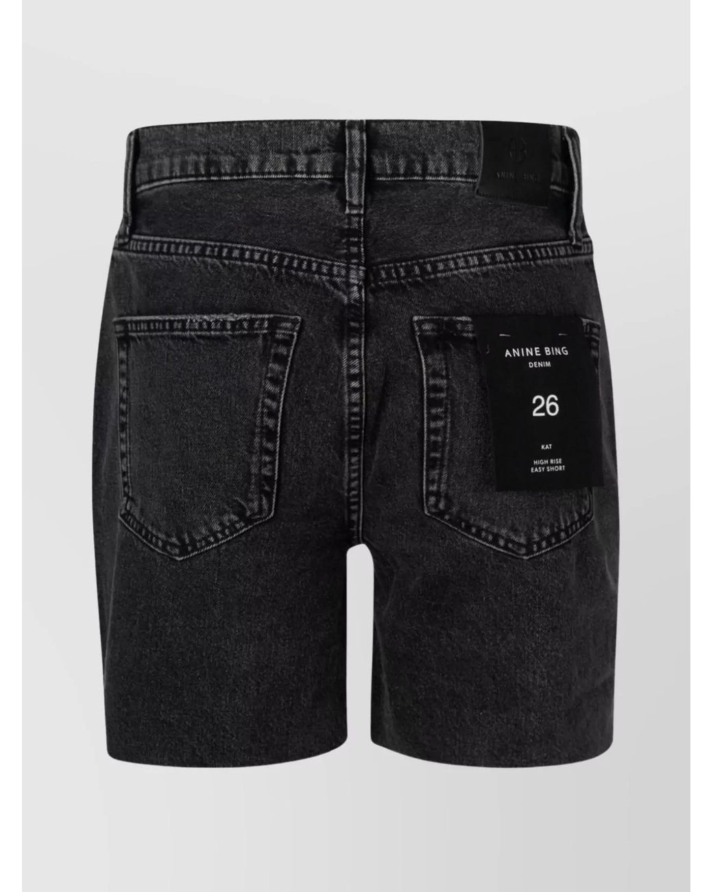 Anine Bing Black Knee-Length Shorts