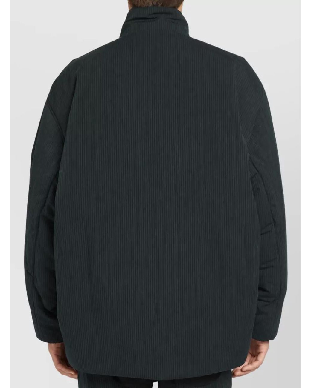 Balenciaga Black Cotton Full-Length Padded Coat for men