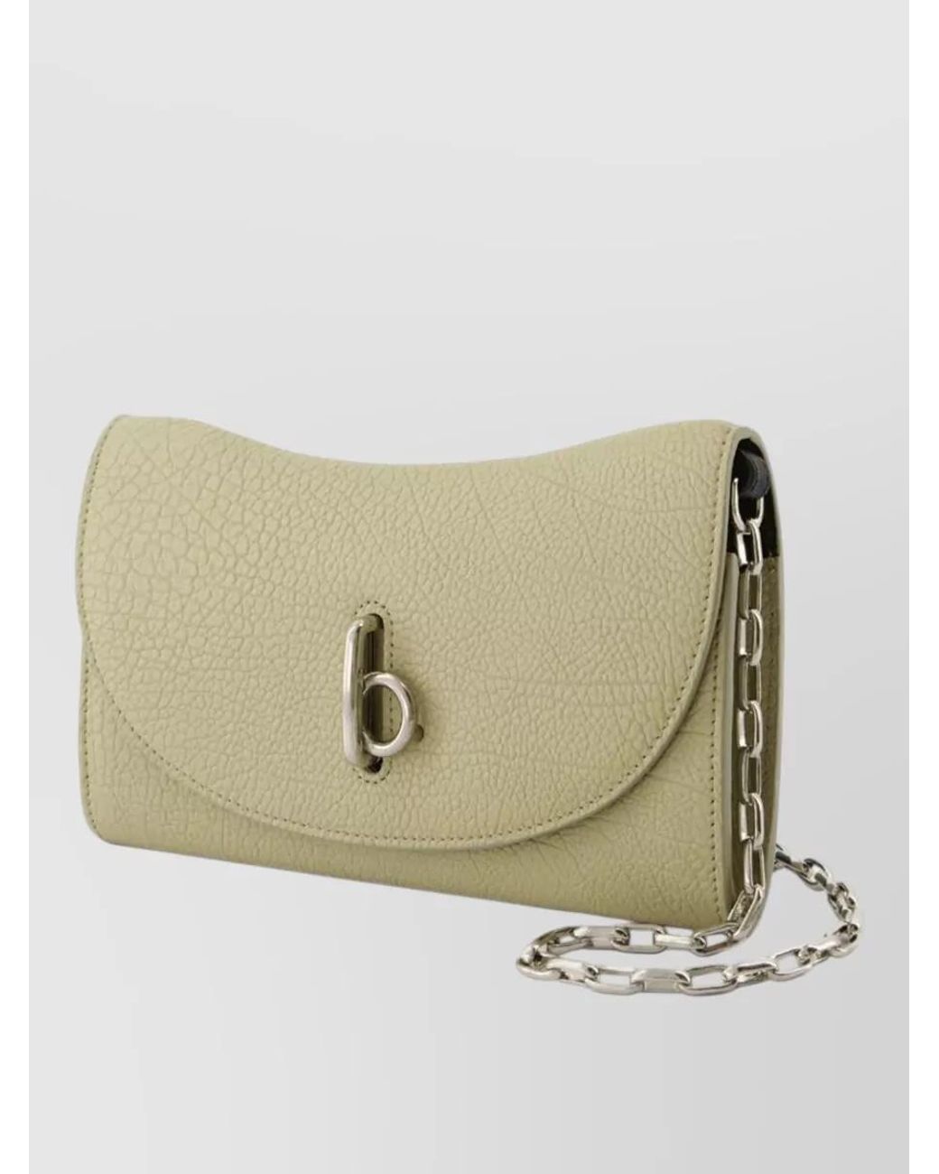Burberry Green Leather Wallet On Chain
