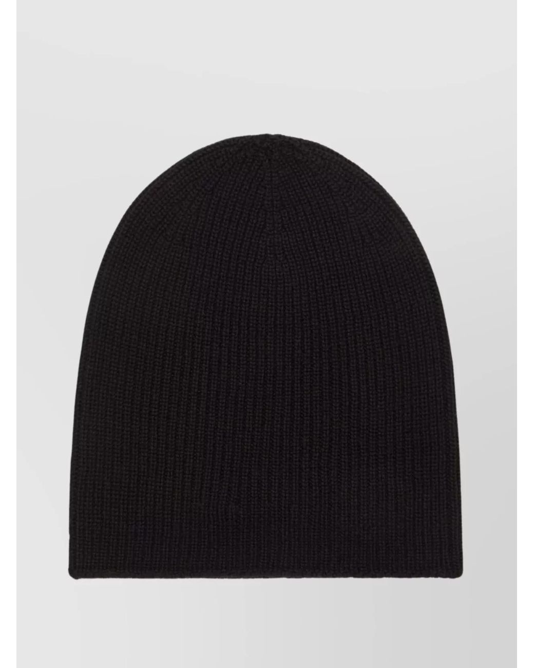 DSquared² Black Wool Logo-Patch Beanie for men