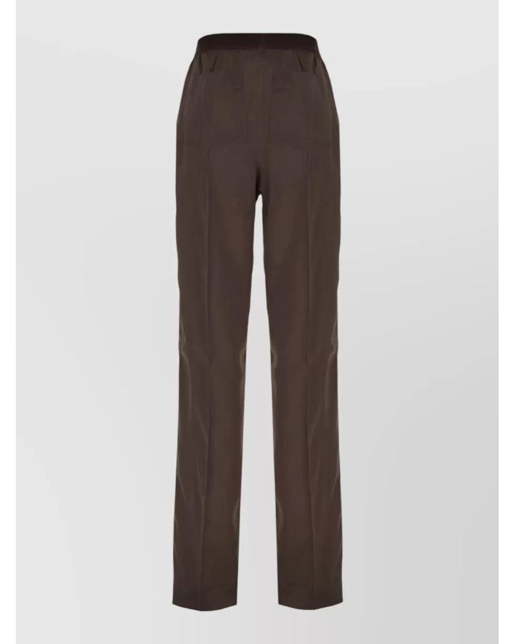 Tom Ford Brown Silk Satin Relaxed-Fit Straight-Leg Pajama Trousers