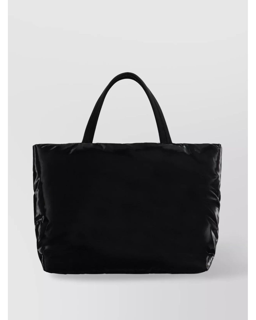 Saint Laurent Black Quilted Leather Tote Bag for men