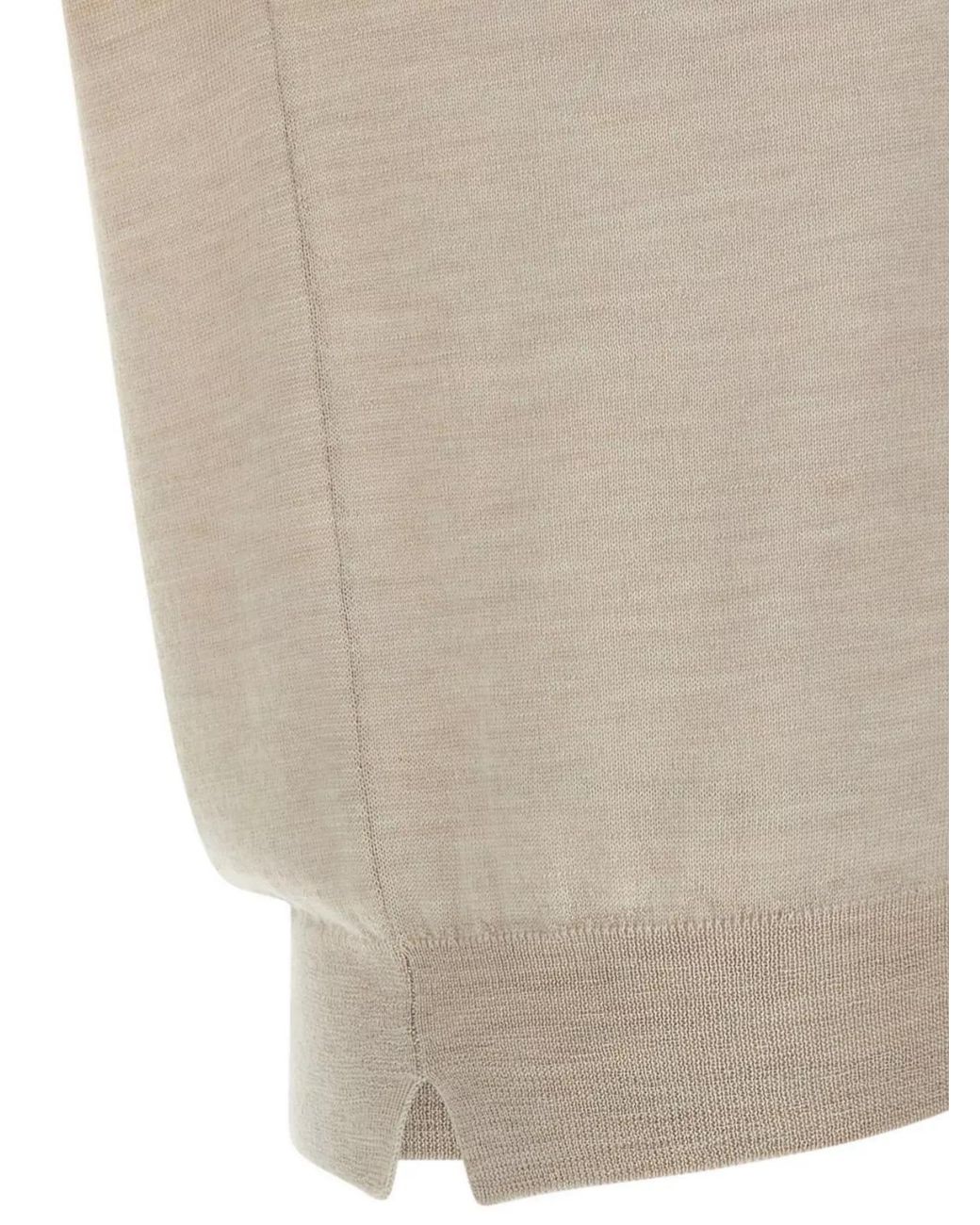 Ma'ry'ya White Wool And Silk Jumper for men