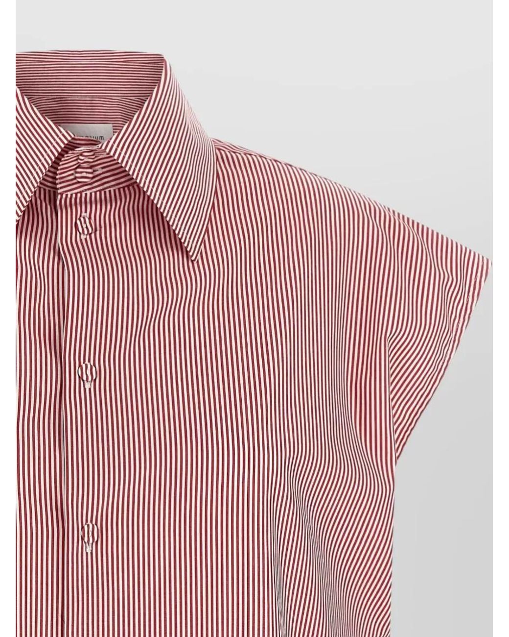 ARMARIUM Pink Striped Sleeveless Shirt