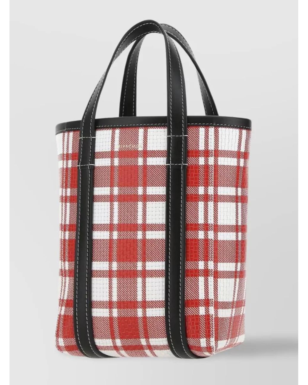 Balenciaga Red Small Barbes Shopping Bag
