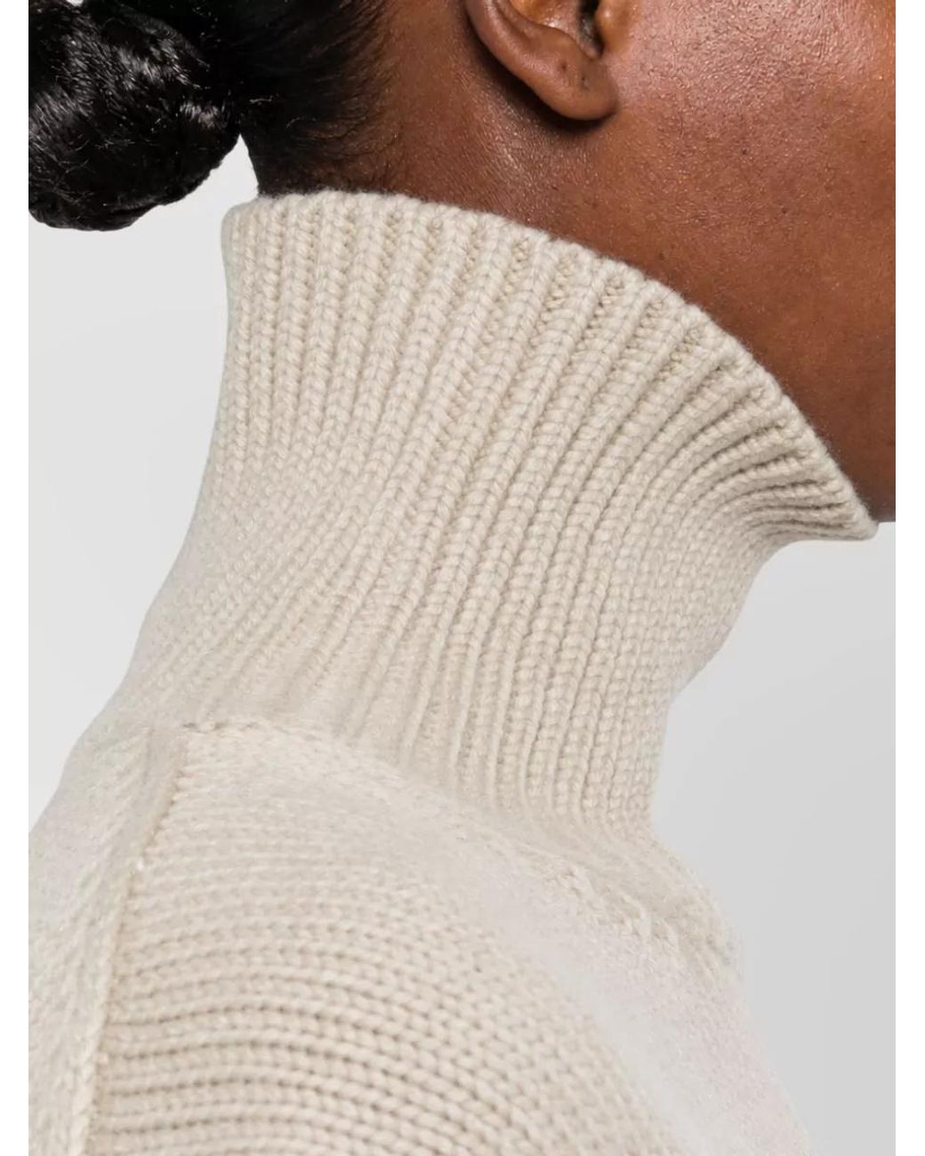 Totême Natural Wool Turtleneck Jumper
