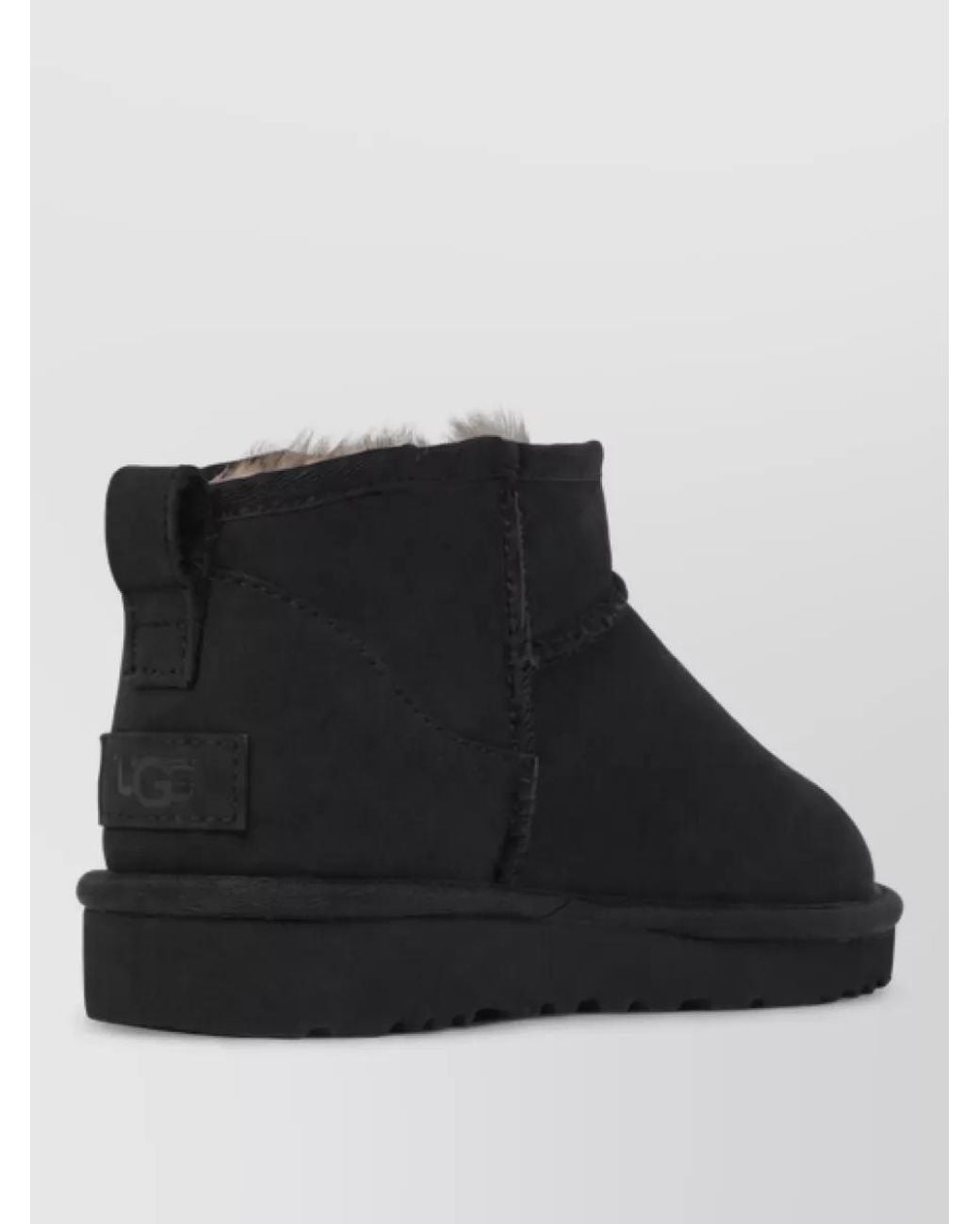 Ugg Black Leather Ankle Boots