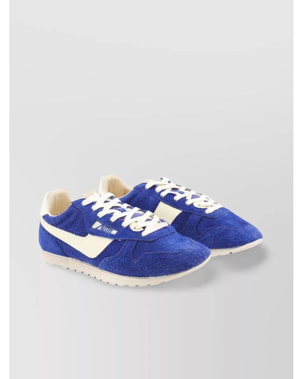 Autry Blue Suede Windspin Low-Top Sneakers for men