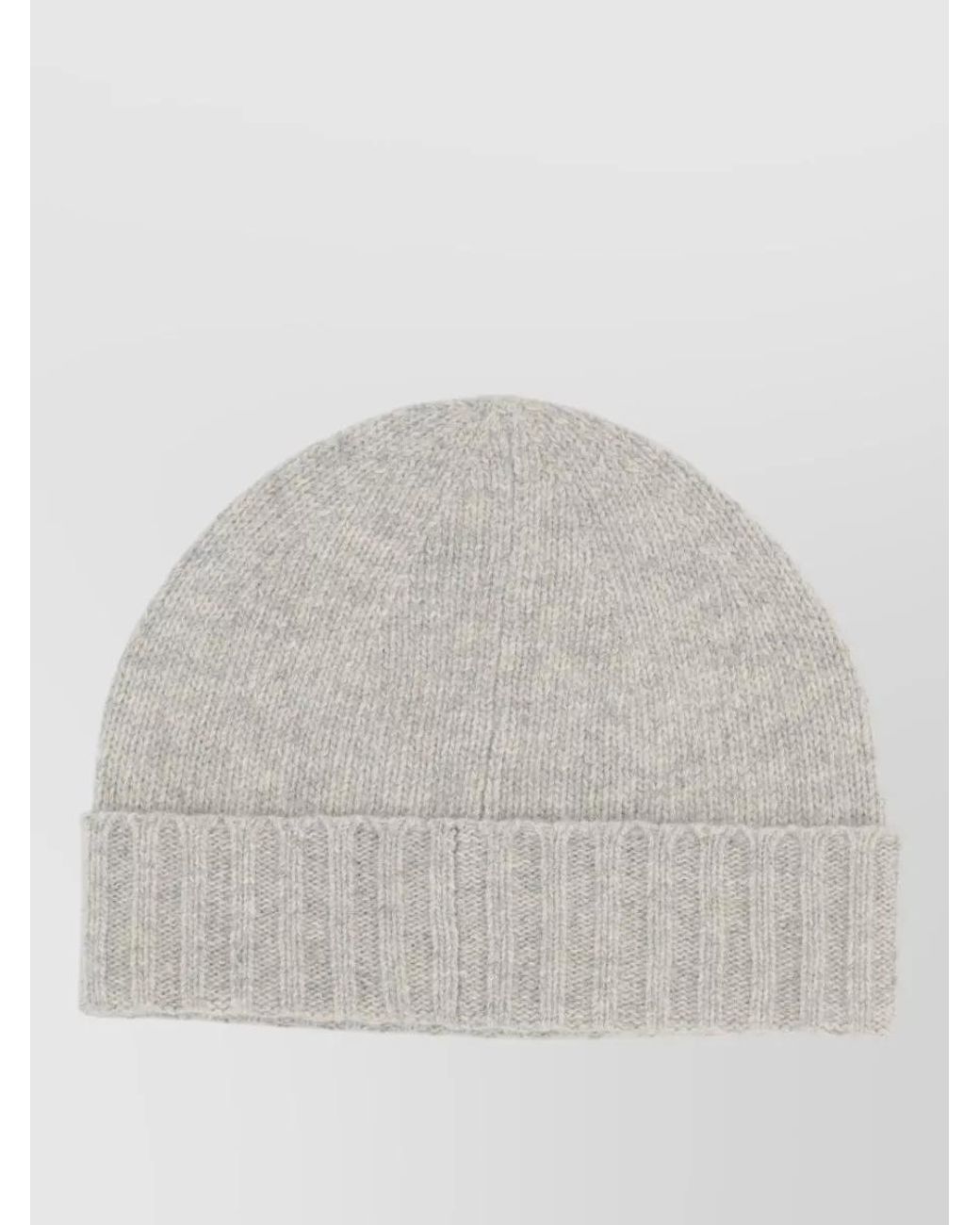 MM6 by Maison Margiela Gray Ribbed Wool Beanie
