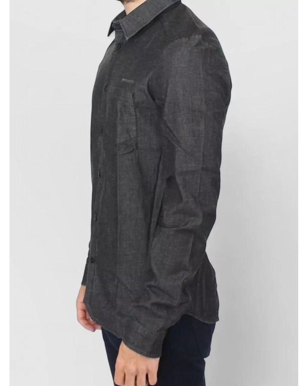 Ermanno Scervino Gray Stretch Cotton Casual Shirt for men