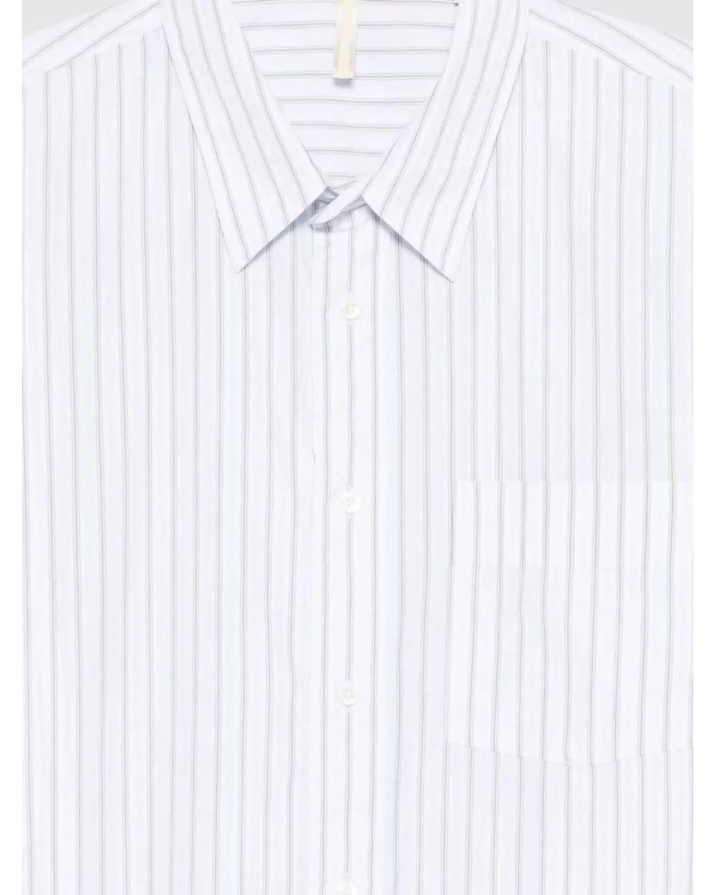 sunflower White Striped Regular-Fit Shirt for men